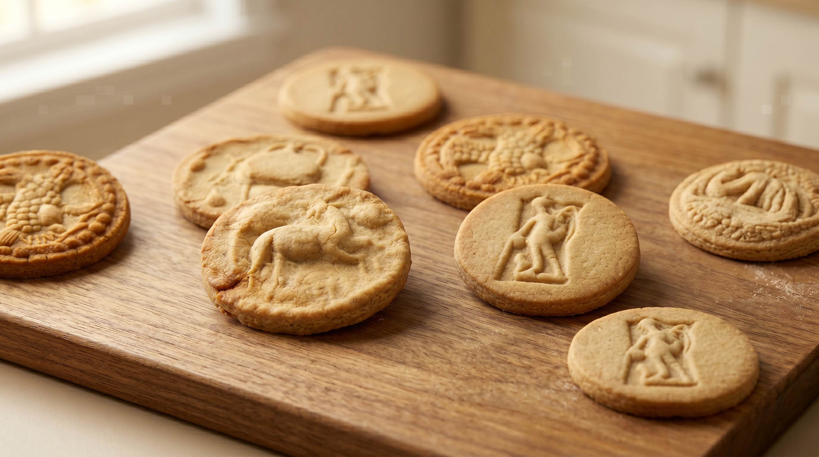 Amulum kolačići sa rimskim motivima na dasci