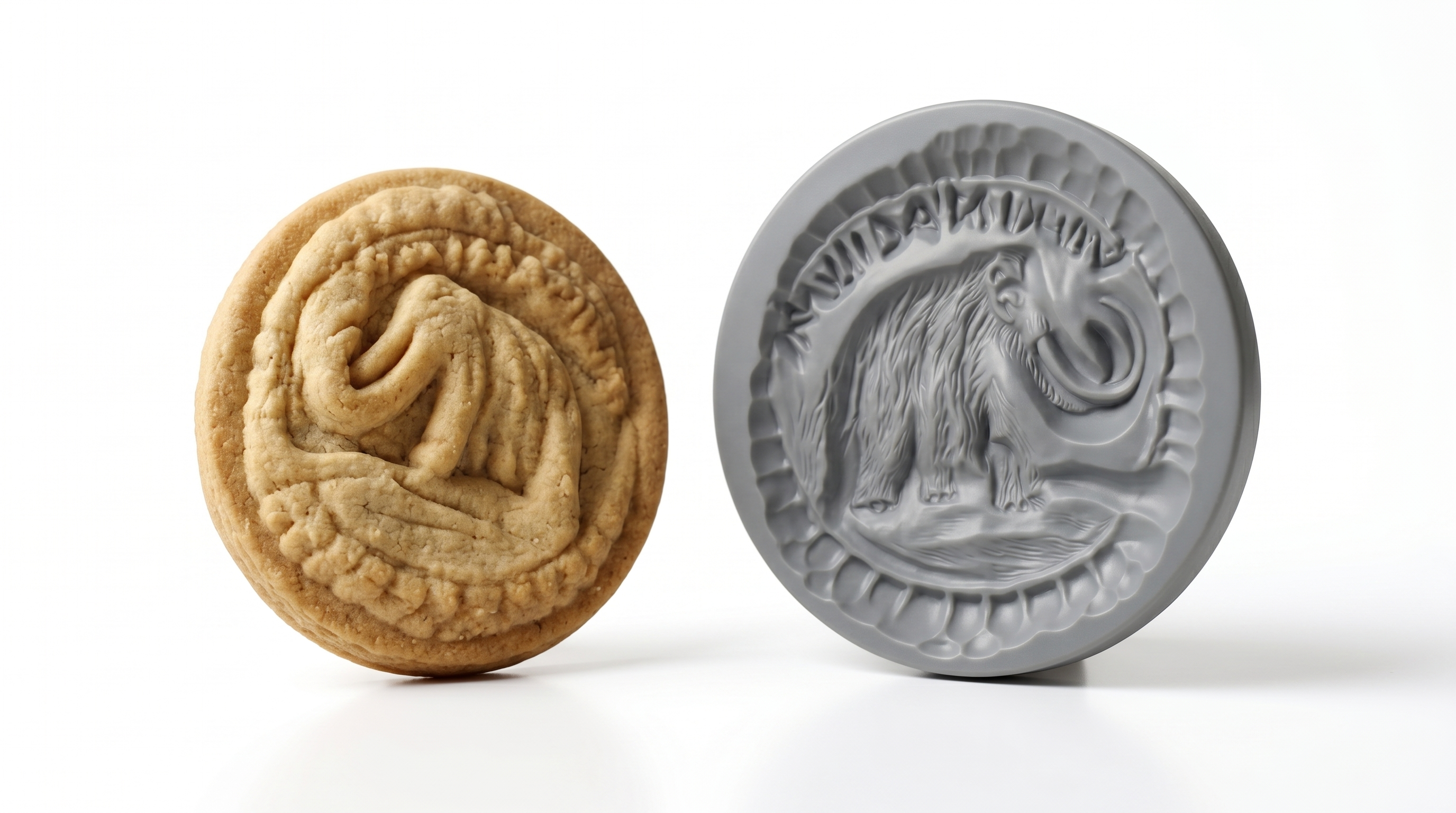 Amulum kolačić i plastični kalup sa motivom mamuta