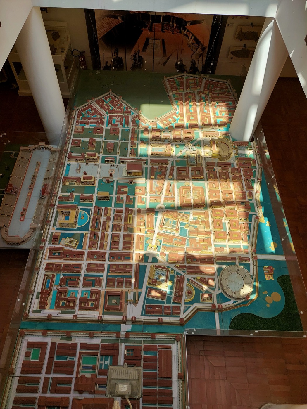 Detaljan model rimskog Viminacijuma, pogled odozgo