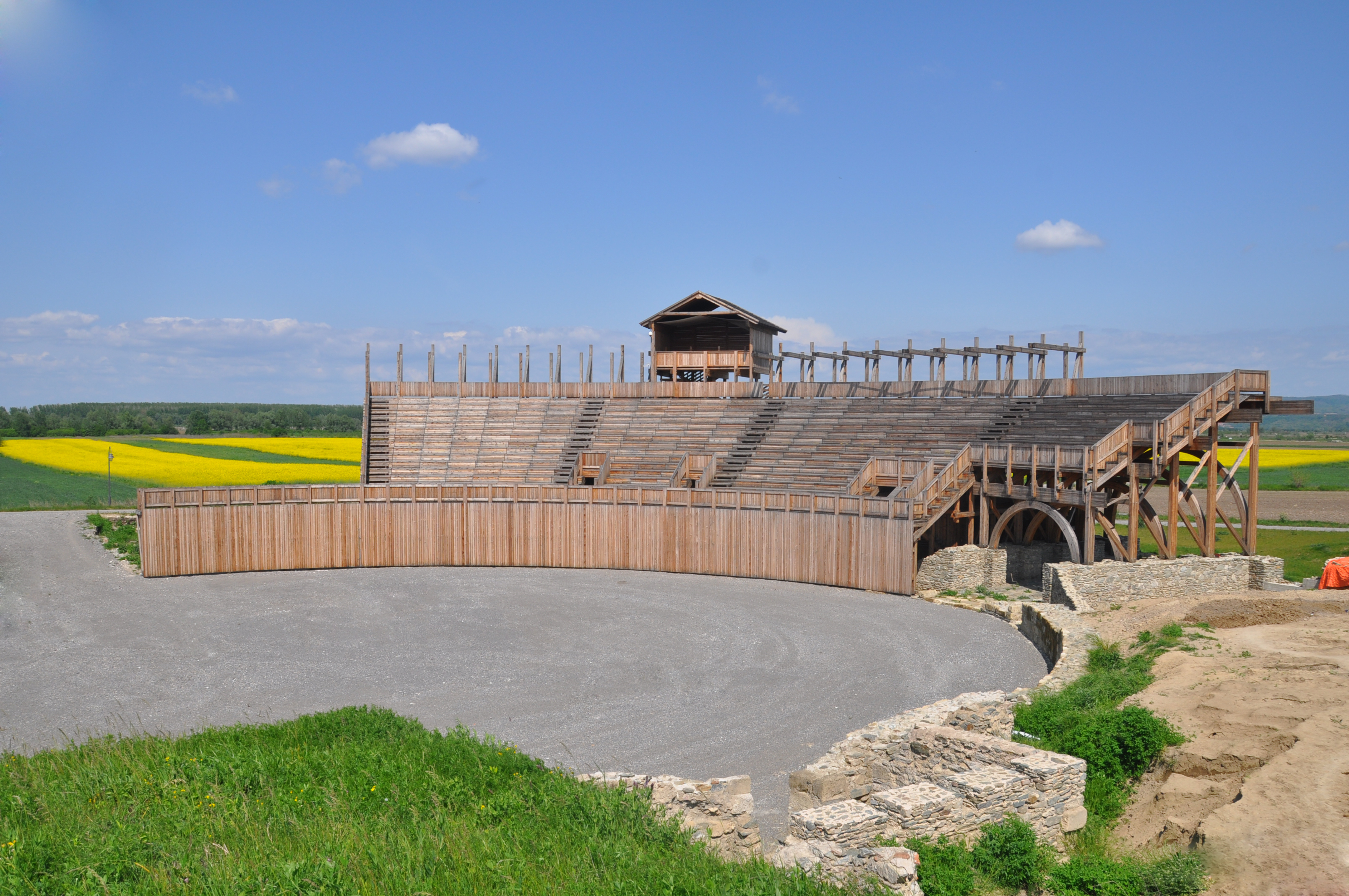 Rekonstruisani rimski amfiteatar u Viminacijumu — Kostolac, Srbija